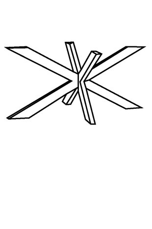 LABEL51 Tafelpoot - 1408 Modular Match - Brons - Metaal - Matrix M