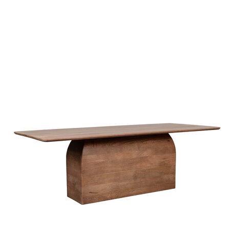 LABEL51 Eetkamertafel Owen - Nature Smooth - Mangohout - 220 cm - Rechthoek