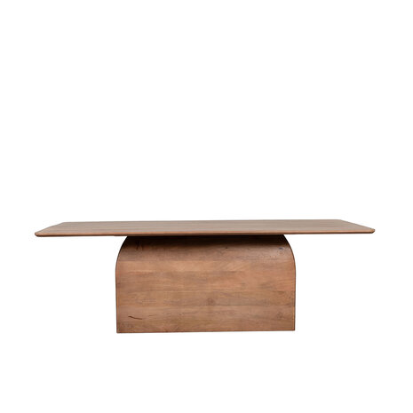 LABEL51 Eetkamertafel Owen - Nature Smooth - Mangohout - 200 cm - Rechthoek