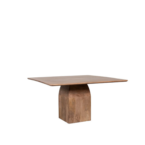 LABEL51 Eetkamertafel Ingo - Nature Smooth - Mangohout - 140 cm - Vierkant