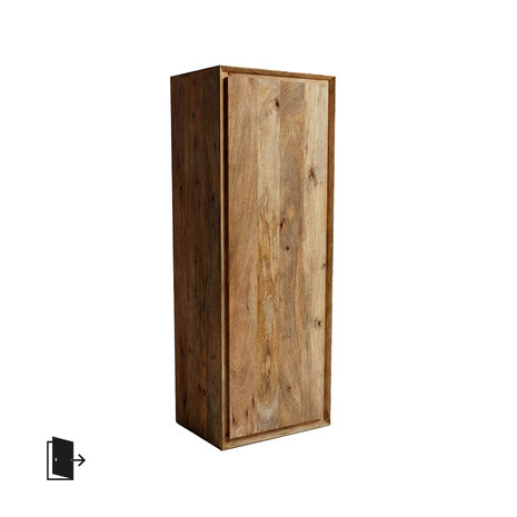 LABEL51 Bergkasten Nori - Nature Smooth - Mangohout - 140 cm - Rechts