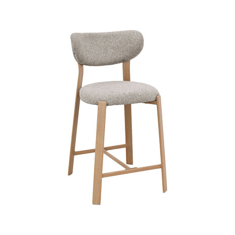 LABEL51 Barkruk Mika - Beige - Prestige - Laag