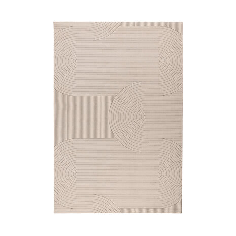 LABEL51 Vloerkleden Lavita - Taupe - Polyester - 200x290 cm