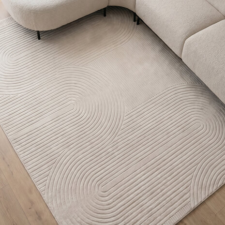LABEL51 Vloerkleden Lavita - Ivoor - Polyester - 200x290 cm