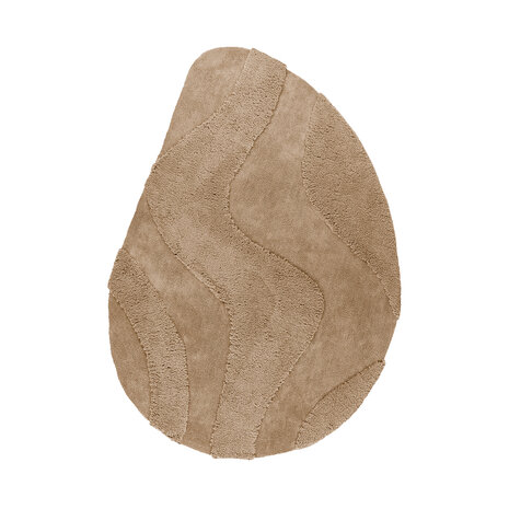 LABEL51 Vloerkleden Rima - Beige - Polyester - 160x230 cm - Organisch