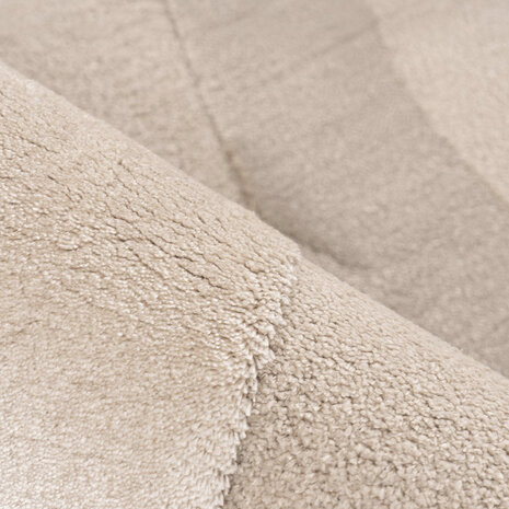 LABEL51 Vloerkleden Vinto - Beige - Polyester - 160x230 cm - Organisch