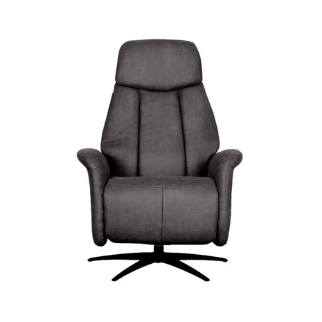 LABEL51 Fauteuil Oslo - Antraciet - Micro Suede - 1-Motorig