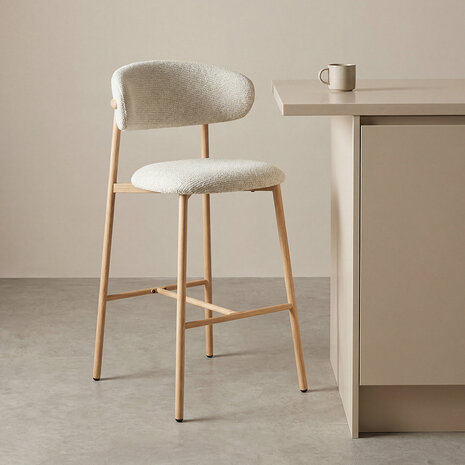 LABEL51 Barkruk Kaito - Naturel - Prestige - Laag