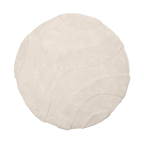 LABEL51 Vloerkleden Rima - Ivoor - Polyester - 200x200 cm - Rond