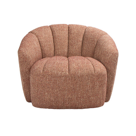 LABEL51 Fauteuil Marvito - Burgundy - Rustic Weave - One Size