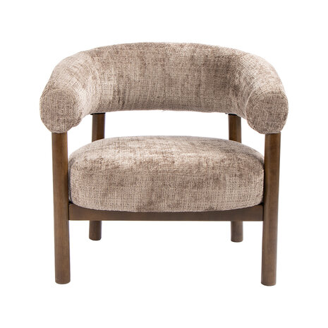 LABEL51 Fauteuil Alegra - Taupe - Cremona - One Size