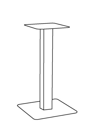 LABEL51 Tafelpoot - 1408 Table Blend - Taupe - Metaal - 72 cm - Enkel