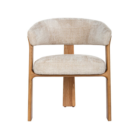 LABEL51 Eetkamerstoel Nice - Naturel - Cremona - Naturel Hout