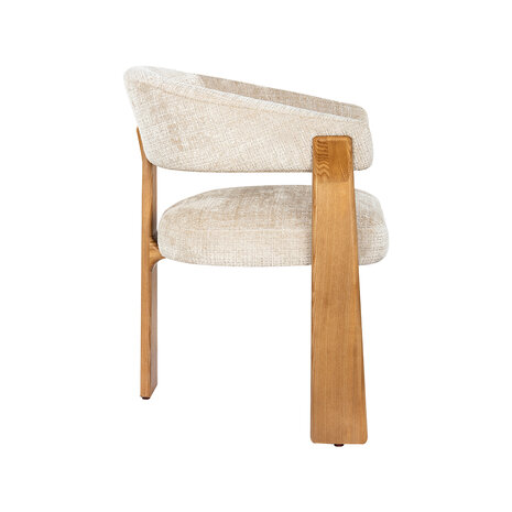LABEL51 Eetkamerstoel Nice - Naturel - Cremona - Naturel Hout