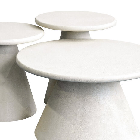 LABEL51 Bijzettafel Elan - Beige - Concrete - 45x45 cm