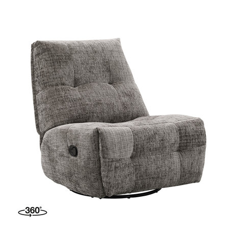 LABEL51 Fauteuil Reset Spot - Taupe - Cremona - Manueel Verstelbaar