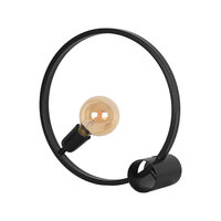 LABEL51 Tafellamp Ring - Zwart - Metaal - Tafellamp