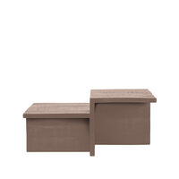 LABEL51 Salontafel Skip - Espresso - Mangohout - 90 cm