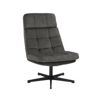 LABEL51 Fauteuil Alvar - Antraciet - Cosmo - Excl. Hocker