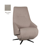 LABEL51 Fauteuil Odense - Taupe - Micro Suede - One Size