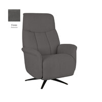 LABEL51 Fauteuil Oslo - Antraciet - Micro Suede - One Size