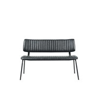 LABEL51 Eetkamerbank Gusto - Zwart - PU-Leder - 120 cm