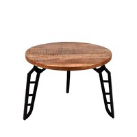 LABEL51 Salontafel Flintstone - Rough - Mangohout - 60 cm - Rond