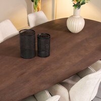 LABEL51 Eetkamertafel I_Wow - Espresso - Mangohout - 240 cm