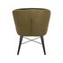 LABEL51 Fauteuil Wave - Army green - Fluweel_